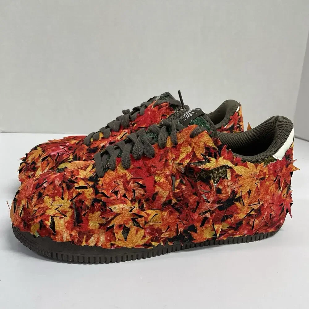 Nike Air Force 1 Low LX Leaf Camo IM8062 368 Size 11.5 Orange Green Fall Hunting